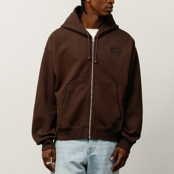 STÜSSY & NIKE ストーンウォッシュフリースジップフーディー M Stüssy & Nike Stone Washed Fleece Zip Hoodie – Dark Cinder