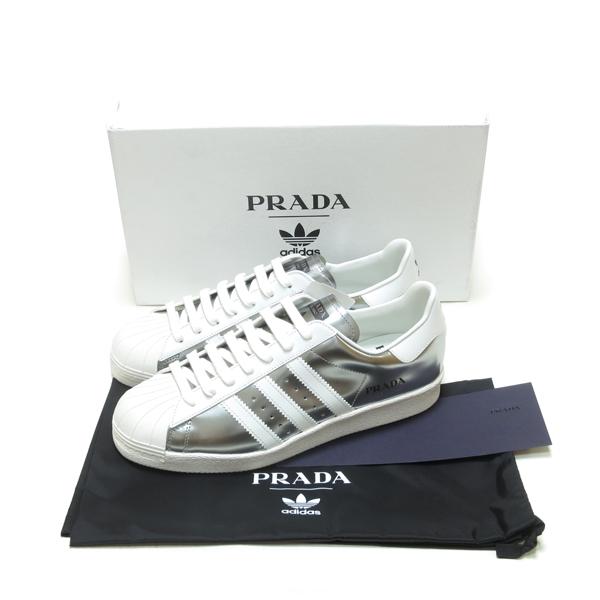 ADIDAS x PRADA SUPERSTAR SILVER METALLIC MADE IN ITALY FX4546 ( アディダス x プラダ  コラボ スーパースター シルバー メタリック イタリア製 )