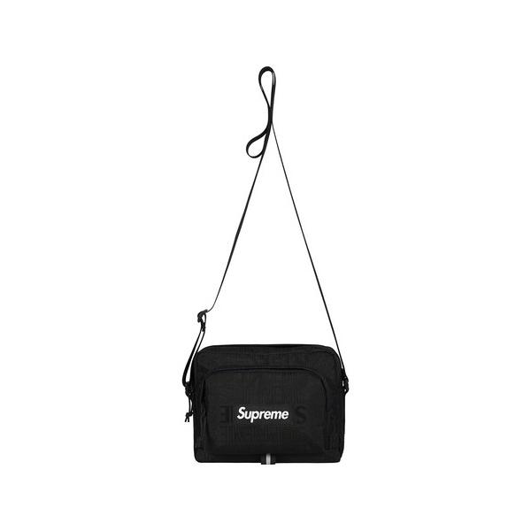 バッグ 9374 Supreme 19SS Shoulder Bag Black Supreme logo-patch Shoulder Bag | Black | FARFETCH