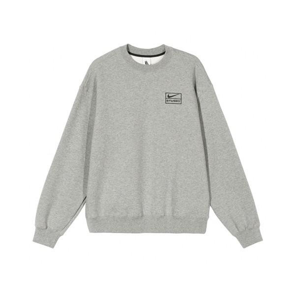 STUSSY x NIKE U NRG BR CREW FLEECE CREW NECK SWEATSHIRT S ( ステューシー x ナイキ  コラボ フリース クルーネック スウェット グレー ) :stussynikesweat1:SELECTSHOP-JP - 通販 -  Yahoo!ショッピング