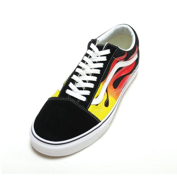 flame old school vans