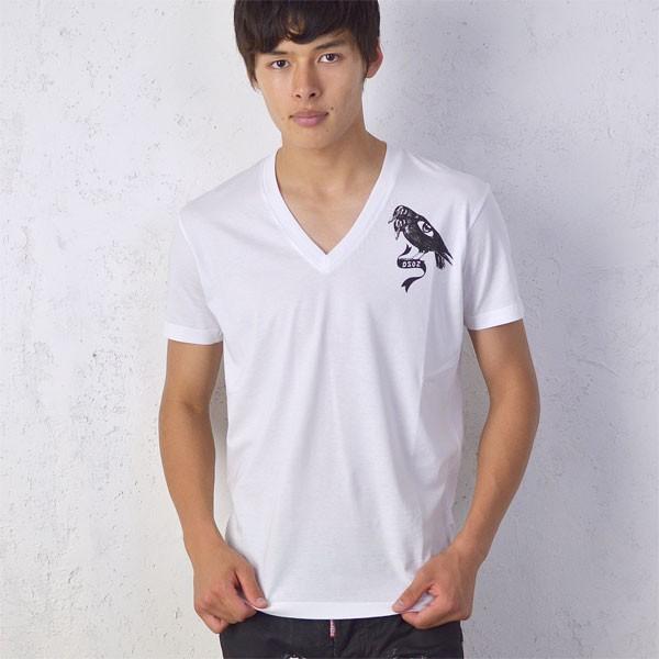 Dsquared2 ディースクエアード ワンポイント プリント Vネック Tシャツ メンズ 15秋冬 Buyee Buyee Japanese Proxy Service Buy From Japan Bot Online