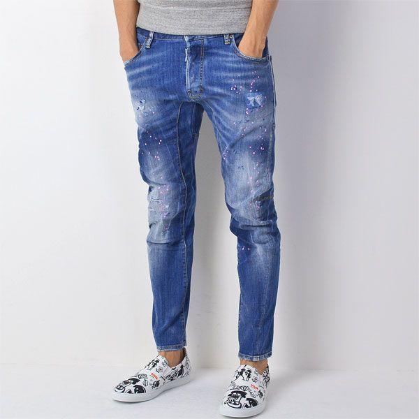 ディースクエアード Dsquared2 Tidy Biker Jean ダメージ ペイント ストレッチ デニム メンズ 15春夏 15年春夏 新作 Buyee Buyee 日本の通販商品 オークションの代理入札 代理購入