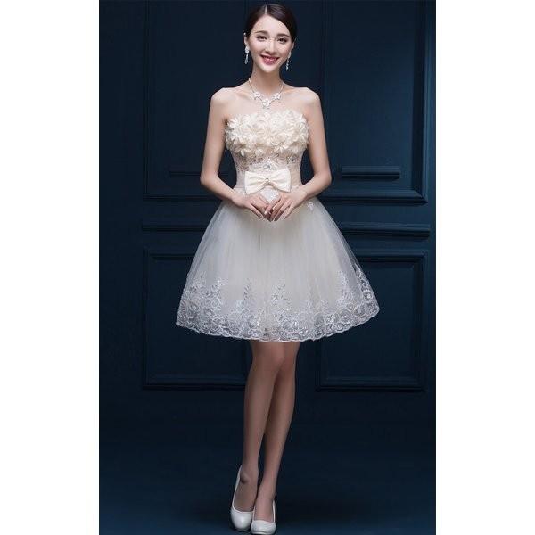 ウェディングドレス ２色 ミニドレス 花嫁 結婚式 二次会 新婦 カラー ミニ ドレス カラードレス ウエディングドレス パーティー パーティ 発表会 演奏会 衣装 Wd 18 08 04 セレクトショップ ホワイトラブ 通販 Yahoo ショッピング