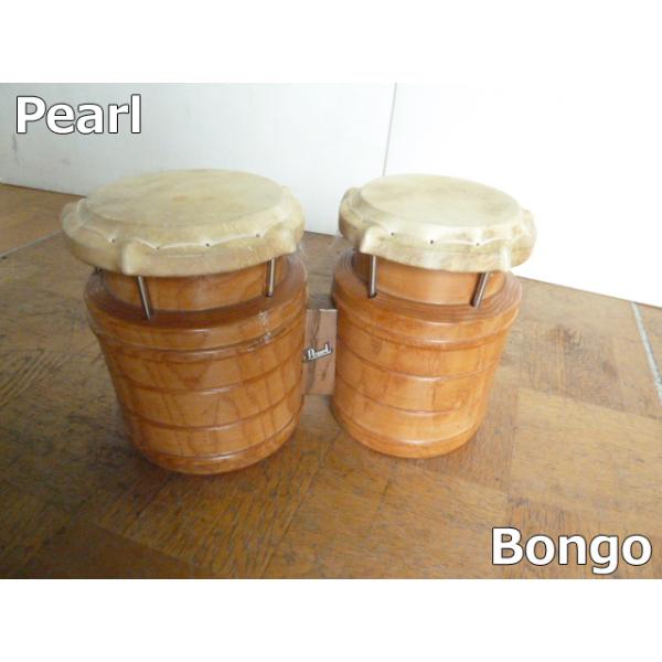 中古】Pearl パール ウッドボンゴ 打楽器 パーカッション ボンゴ bongo 