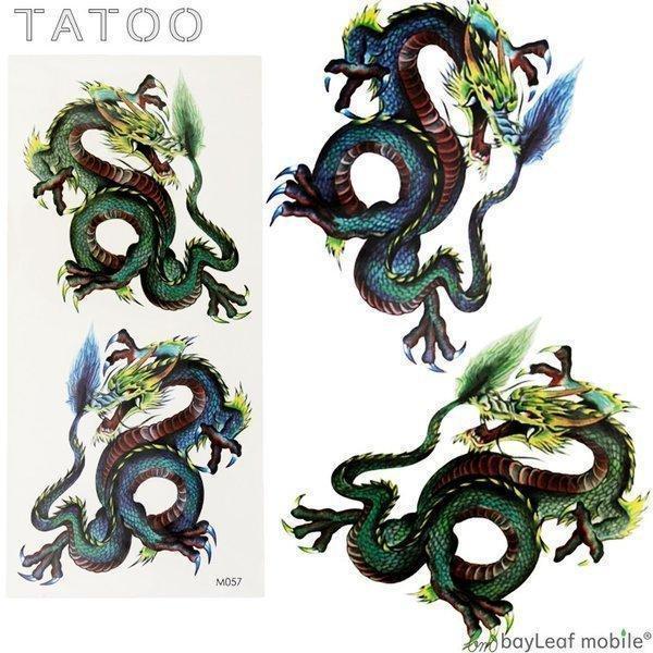タトゥーシール タトゥー シール ペイント 3d 龍 ドラゴン 防水 ボディシール Tatoo 入れ墨 刺青 転写 防水 カラフル M057 Tatoo M 057 セレクトショップbt 通販 Yahoo ショッピング