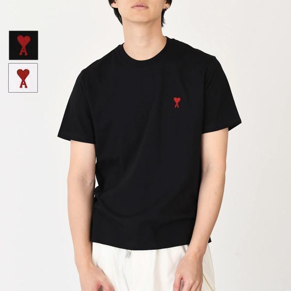 AMI PARIS アミパリス Tシャツ カットソー トップス コットンジャージー クラシックフィット BFUTS035 724 UTS035724 メンズ ユニセックス ブラック
