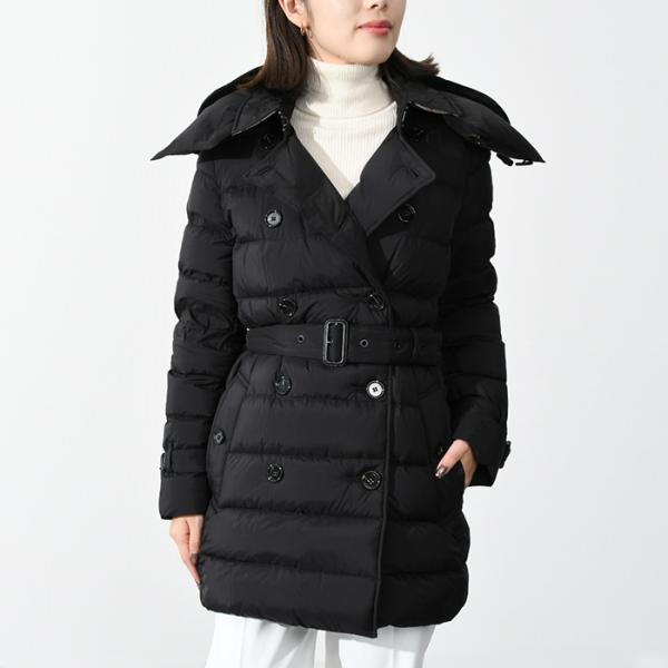 美品　バーバリーダウンコート　160cm 黒 BURBERRY バーバリー ダウン ダウンコート レディース ナイロン