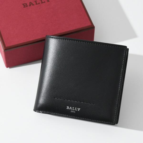 BALLY バリー 2つ折り コンパクト ウォレット カードケース 札入れ バリー BALLY カードケース 黒 二つ折り財布 レザーウォレット