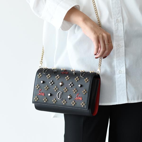 Paloma - Clutch - Grained calf leather and spikes