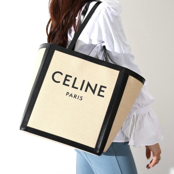 CELINE セリーヌ トートバッグ カバ ラージ スクエア キャンバス
