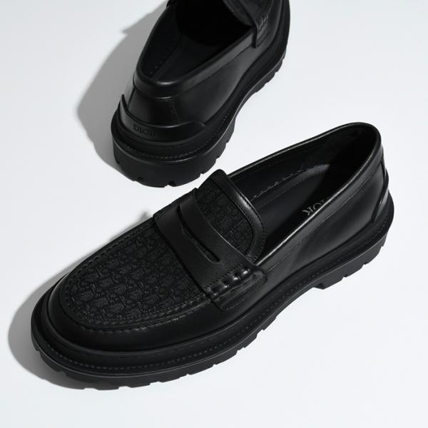 DIOR ディオール ローファー シューズ 靴 3LO103 ZCD メンズ BLACK