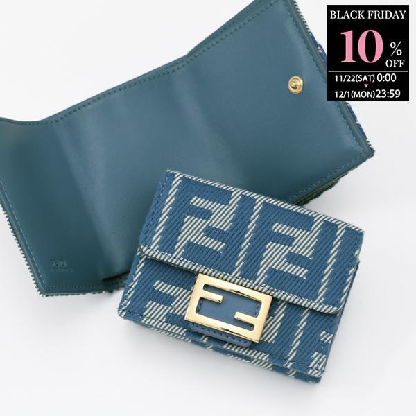 FENDI（フェンディ） 財布 ウォレット バゲット マイクロ 三つ折り財布