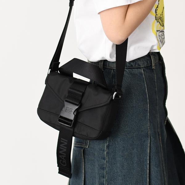 GANNI（ガニー） ショルダーバッグ バッグ RECYCLED TECH MINI SATCHEL