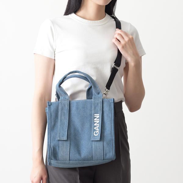 GANNI（ガニー） ガニ― バッグ テック デニム ハンドバッグ ショルダー