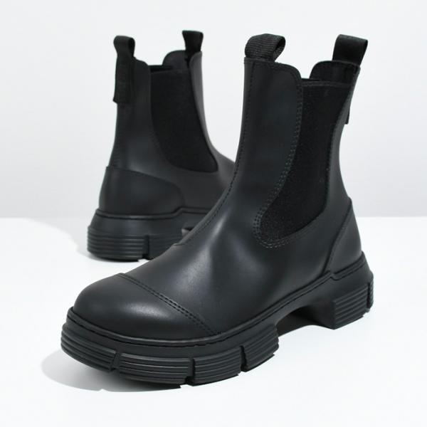 GANNI ラバーアンクルブーツ S2174 レディース 099 BLACK