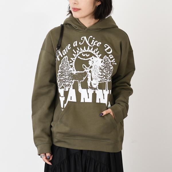 GANNI ガニー トップス フーディー パーカー ISOLI T3652 レディース  