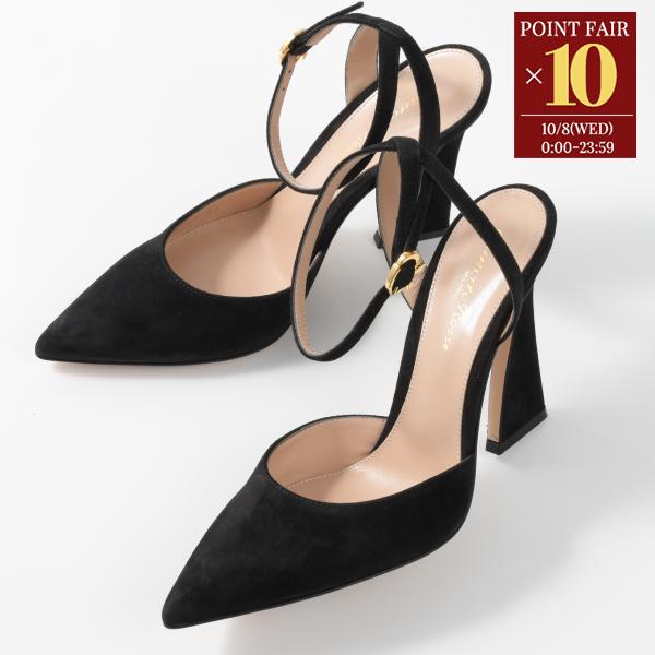 【Gianvito Rossi】HOLLY D'ORSAY スエード＆レザー パンプス Pumps HOLLY D'ORSAY | Gianvito Rossi