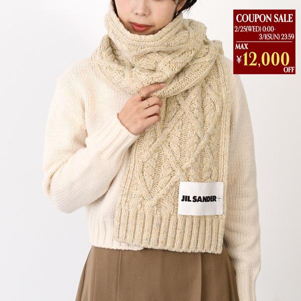 JIL SANDER（ジルサンダー） マフラー スカーフ ロゴラベル J40TE0007