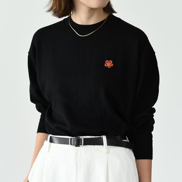 新品 未使用 KENZO ケンゾー BOKE FLOWER ロゴニット L 黒 KENZO ケンゾー ニット BOKE FLOWER FC65PU3453LD メンズ メリノウール