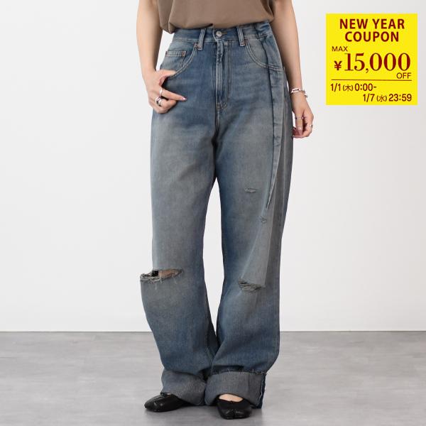 MM6 エムエムシックス デニム ジーンズ ボトムス エイジドデニム