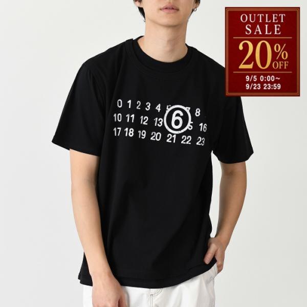【ラスト1点】MM6 MAISON MARGIELA エムエムシックス メゾン マルジェラ トップス ツーレイヤー SH0GC0001STJ391 レディース ユニセックス ブラック 半袖