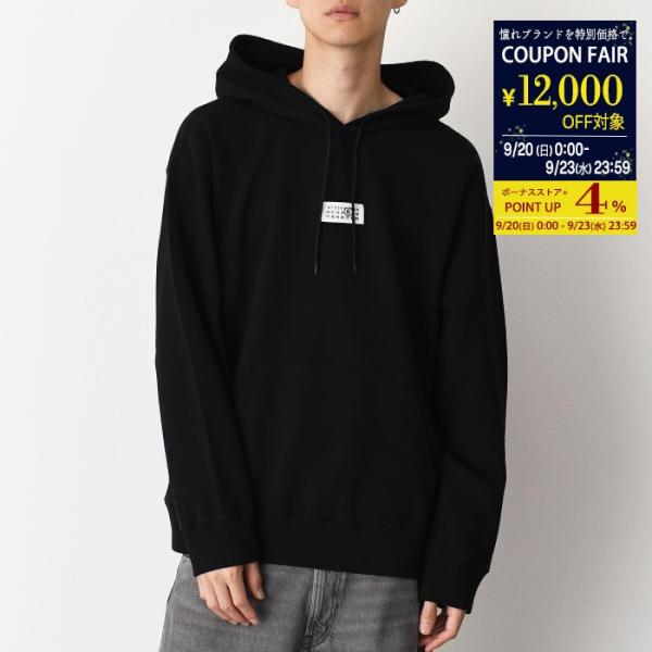 MM6 MAISON MARGIELA エムエムシックス メゾン マルジェラ パーカー フーディー ナンバリングロゴ SH0GU0033 M25025 メンズ ユニセックス ブラック コットン