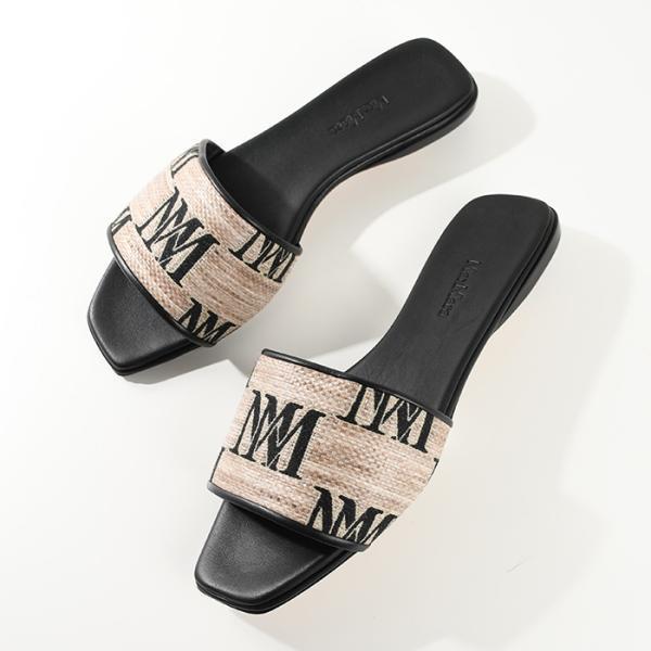 【足元をお洒落に★】MAX MARA サンダル レディース Max Mara マックスマーラ サンダル LOGOSLIDE ジャカード
