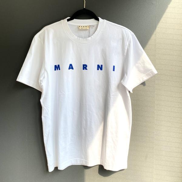 MARNI マルニ Tシャツ ロゴT メンズ トップス オーバーサイズ 白T 