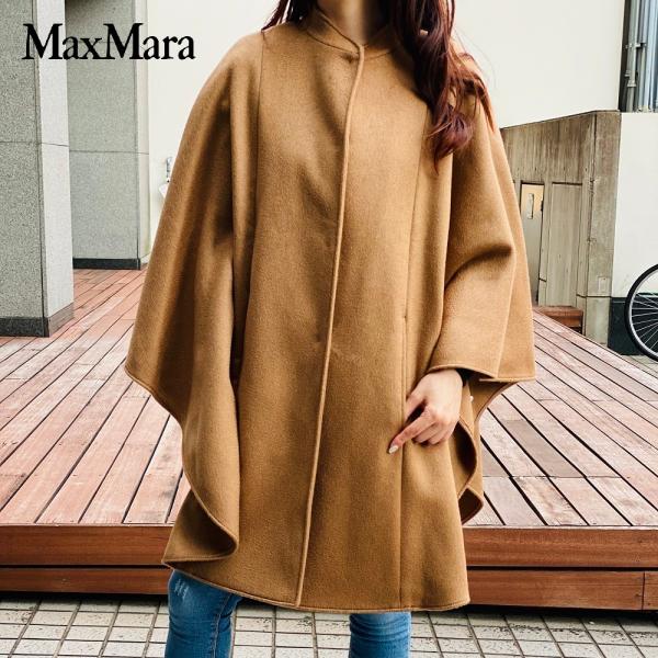 Sybilla ポンチョ ロングコート キャメル-