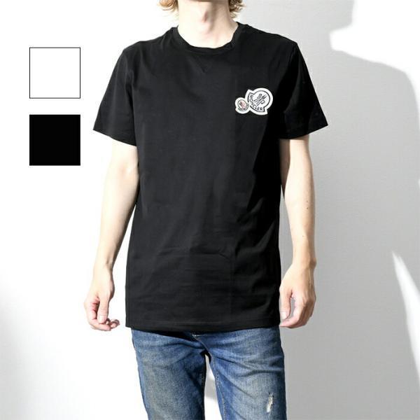 MONCLER モンクレール Tシャツ トップス ダブルロゴパッチ ロゴTシャツ