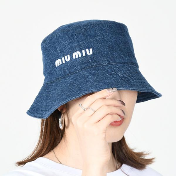 MIU MIU エナメル シーレ バケットハット ミュウミュウ-