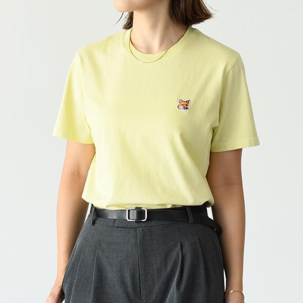 メゾンキツネ　ロゴTシャツ　レディース　Mサイズ メゾンキツネ MAISON KITSUNE レディース Tシャツ FOX HEAD