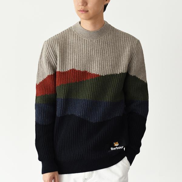 メゾンキツネ　バブアーコラボセーターMAISON KITSUNE barbour MAISON KITSUNE（メゾン キツネ） MAISON KITSUNE X BARBOUR バブアー