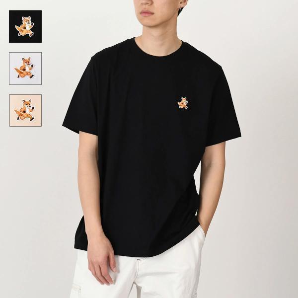 メゾンキツネ　トップス　黒 MAISON KITSUNE メゾンキツネ トップス スピーディ フォックス