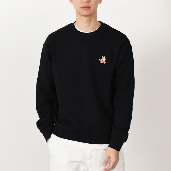 国内正規品MAISON KITSUNE メゾンキツネ　スウェット　ブラック　S 楽天市場】メゾンキツネ MAISON KITSUNE スウェットシャツ