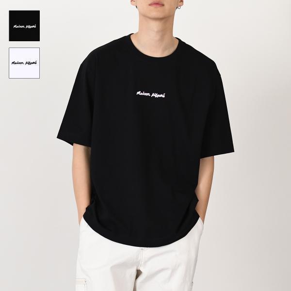 MAISON KITSUNE メゾン キツネ トップス Tシャツ エンブロイ MAISON KITSUNE メゾン キツネ トップス Tシャツ エンブロイ