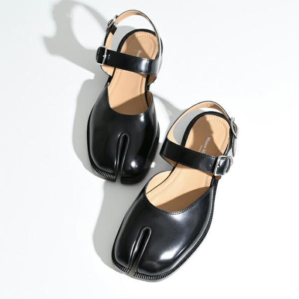 MAISON MARGIELA メゾン マルジェラ サンダル Tabi ストラップ S58WP0249PS679 タビ 春 夏 レディース レザー 黒 ブラック シンプル 大人気 ギフト MAISON MARGIELA メゾン マルジェラ サンダル Tabi ストラップ S58WP0249PS679 タビ 春 夏 レディース レザー 黒 ブラック シンプル 大人気 ギフト