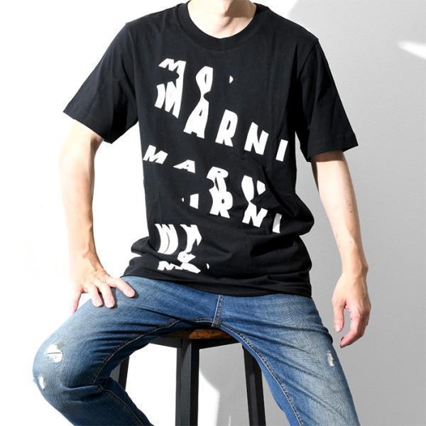 MARNI マルニ Tシャツ トップス スキャン ロゴ プリント 