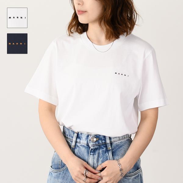MARNI（マルニ） マル二 トップス ミニロゴ コットンTシャツ 