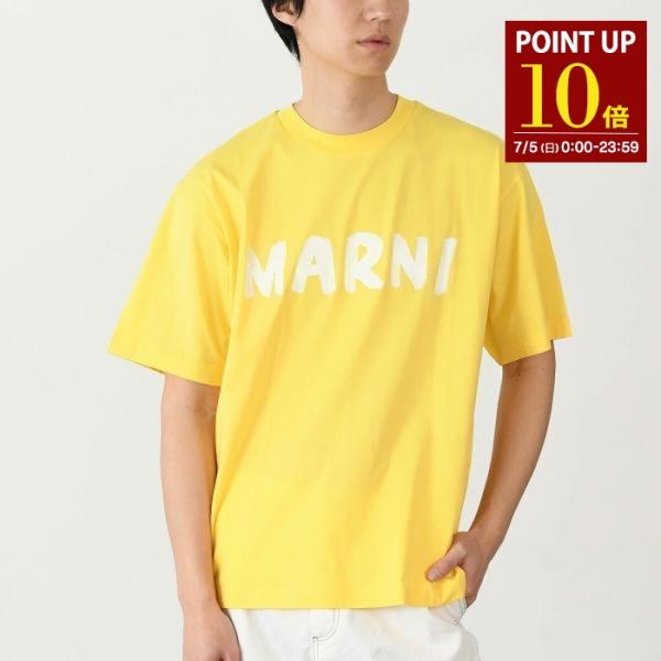 MARNIマルニ　長袖トップス　シャツカットソー　人気サイズ大きめ42黄色（B1 MARNI（マルニ） 【Tシャツ2点10％OFF】MARNI トップス Tシャツ ロゴT
