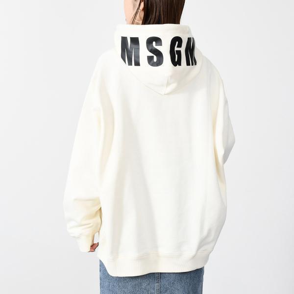 MSGM エムエスジーエム BACK HOOD ロゴ パーカー スウェット  