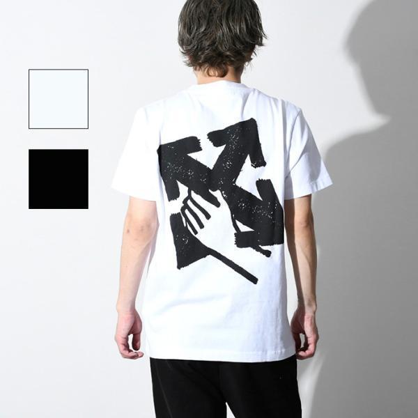 OFF WHITE オフホワイト Tシャツ OMAA027S23JER007 Hand Arrow メンズ