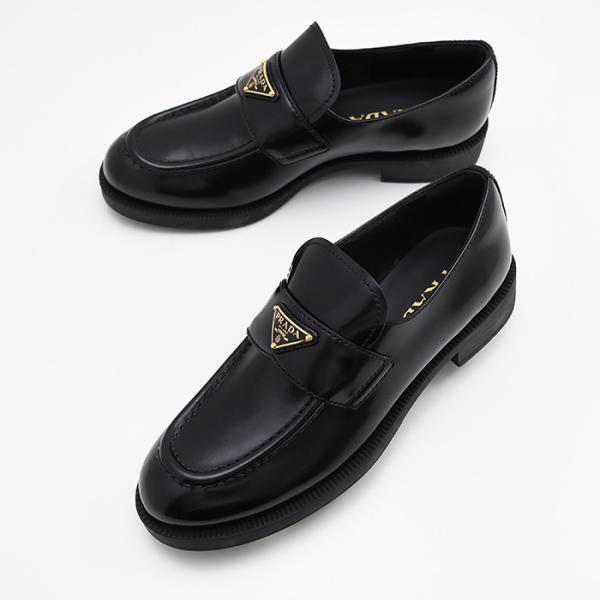 新品 PRADA レザー フラットシューズ PRADA（プラダ） フラットシューズ ナッパレザー バレリーナ 1F794N