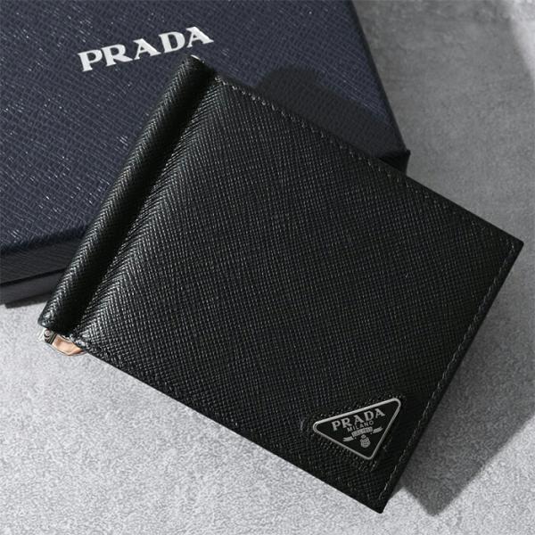 PRADA プラダ 財布 マネークリップ SAFFIANO 2MN077 QHH メンズ レザー
