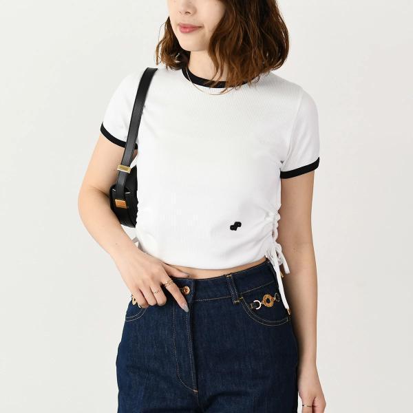 PATOU パトゥ オーガニックコットンリブ カットアウト Tシャツ