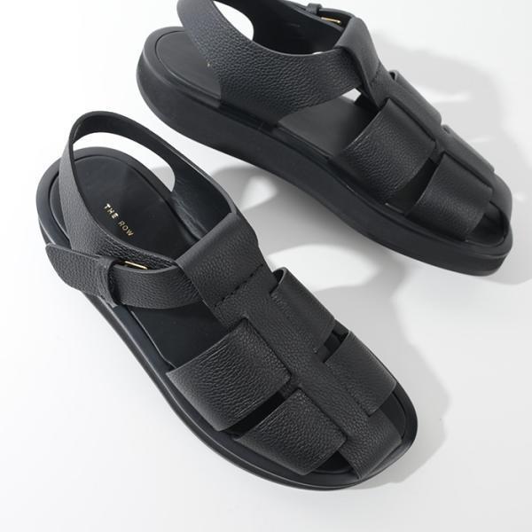 【Sale】THE ROW FISHERMAN サンダル42黒 シューズ THE ROW ザ ロウ フィッシャーマンサンダル シューズ Sandal