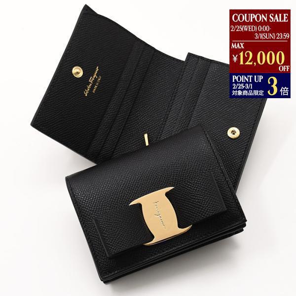 FERRAGAMO（フェラガモ） 二つ折り 財布 VARA ヴァラリボン コンパクト
