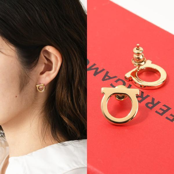 FERRAGAMO フェラガモ ガンチーニ ピアス 760119 696430 FERRAGAMO フェラガモ ガンチーニ ピアス 760119 696430