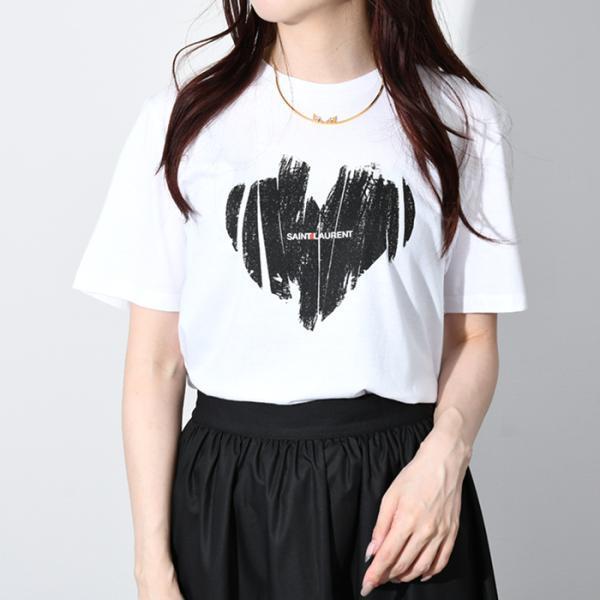 SAINT LAURENT サンローラン Tシャツ トップス ハートTシャツ